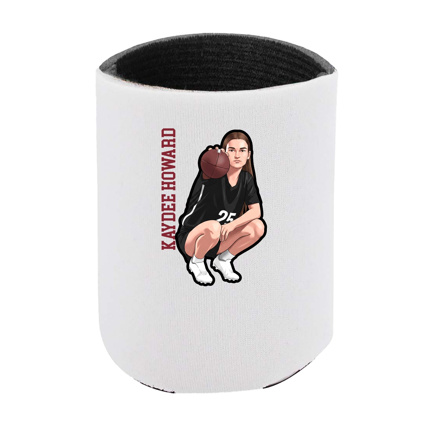 Can Holder — Name Vertical in White