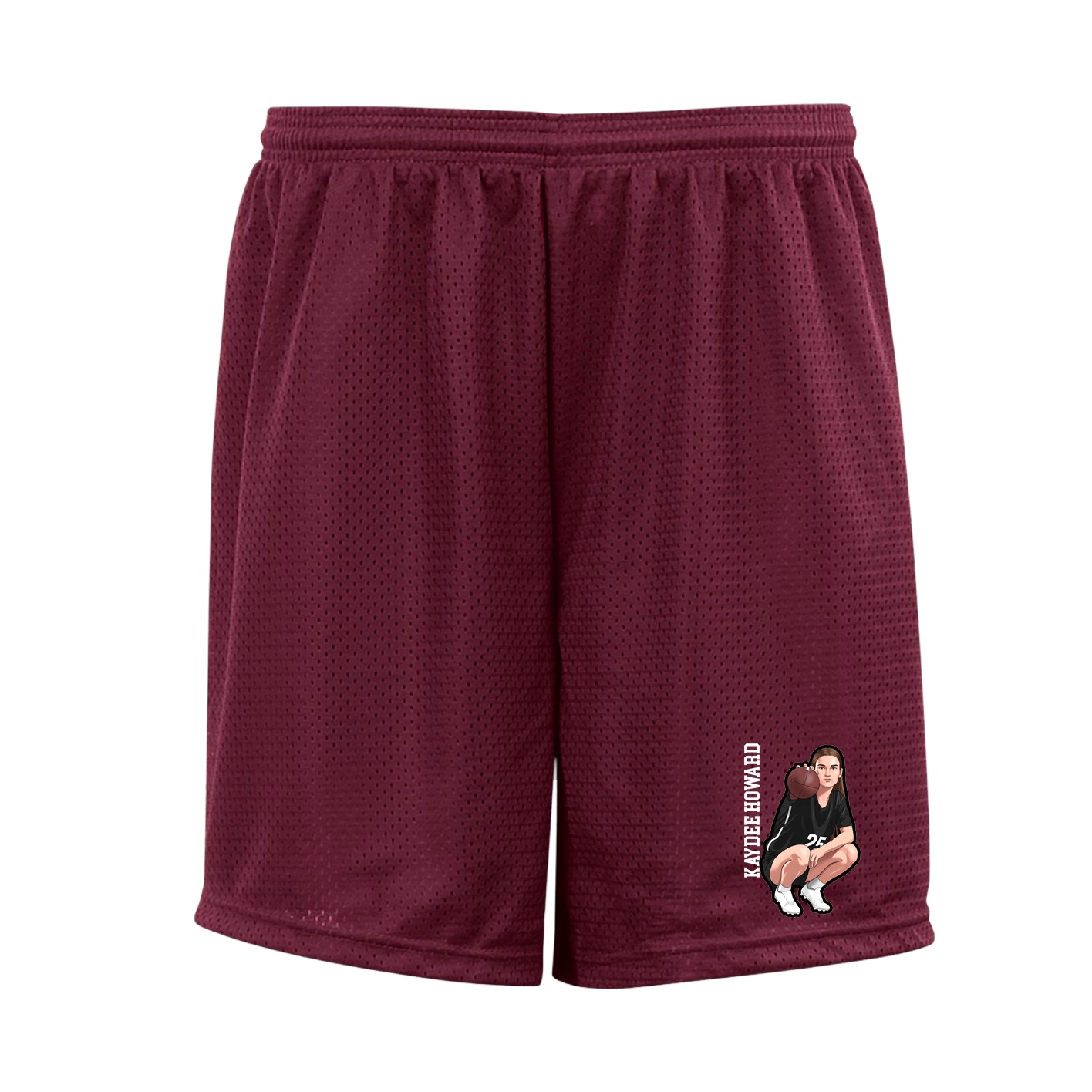 Shorts — Name Vertical in Cardinal