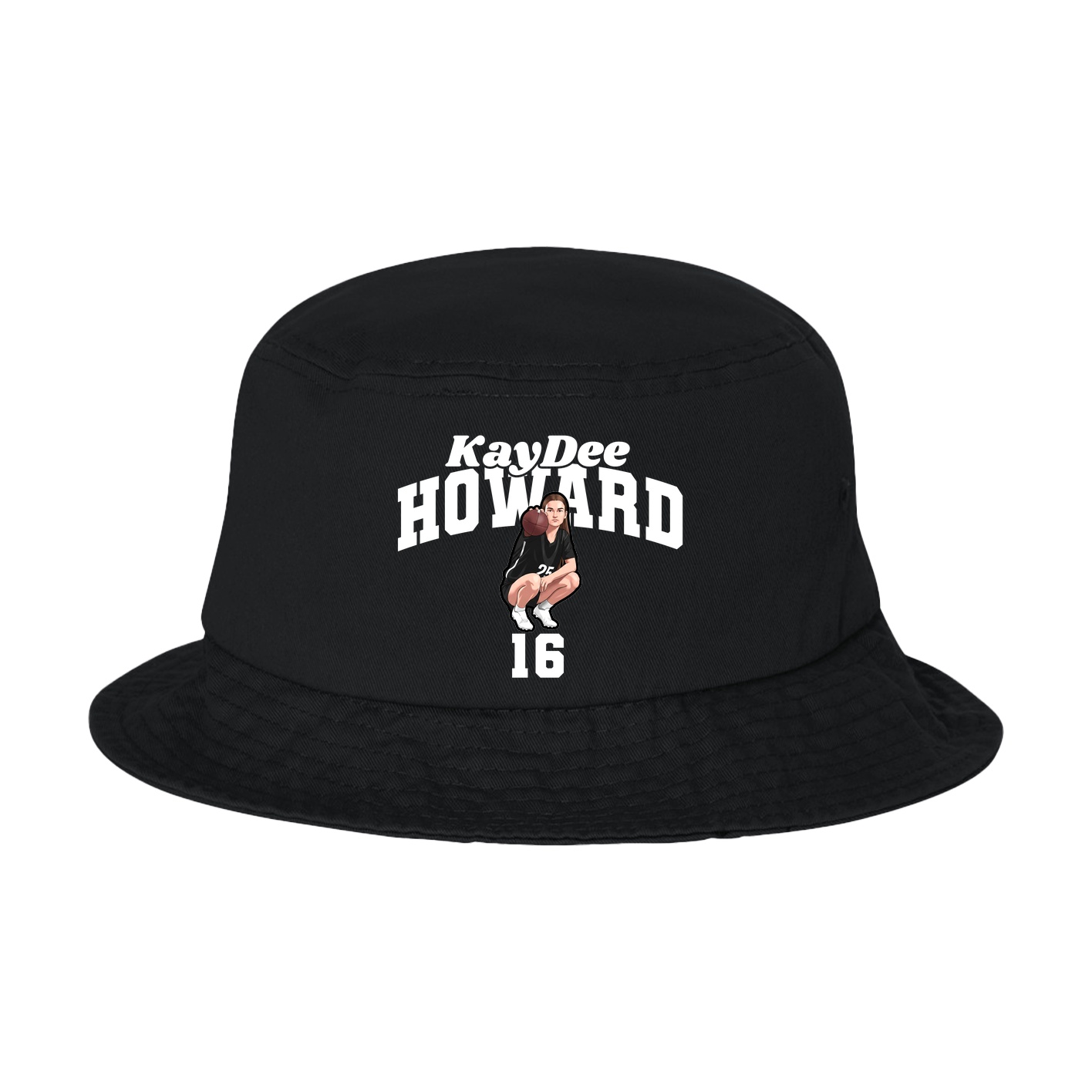 Bucket Cap — Signature Arch in Black