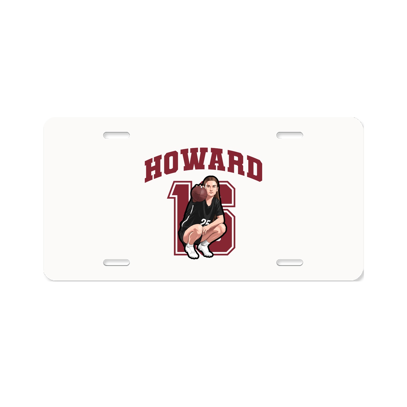 License Plate — Number in Classic