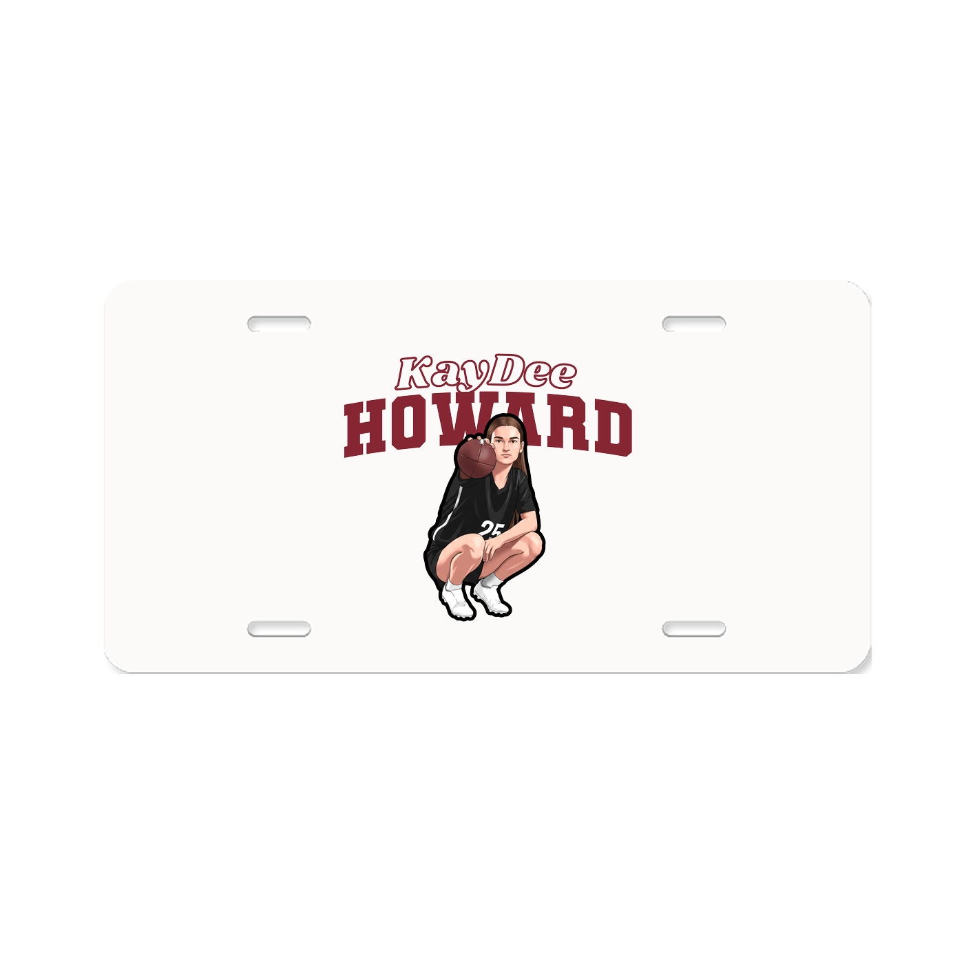 License Plate — Name Arch in Classic