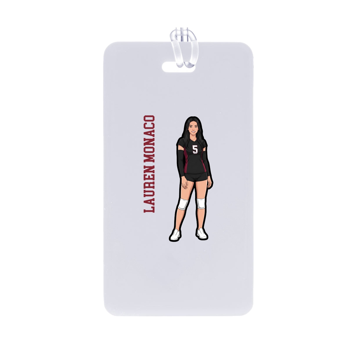 Bag Tag — Name Vertical in Classic