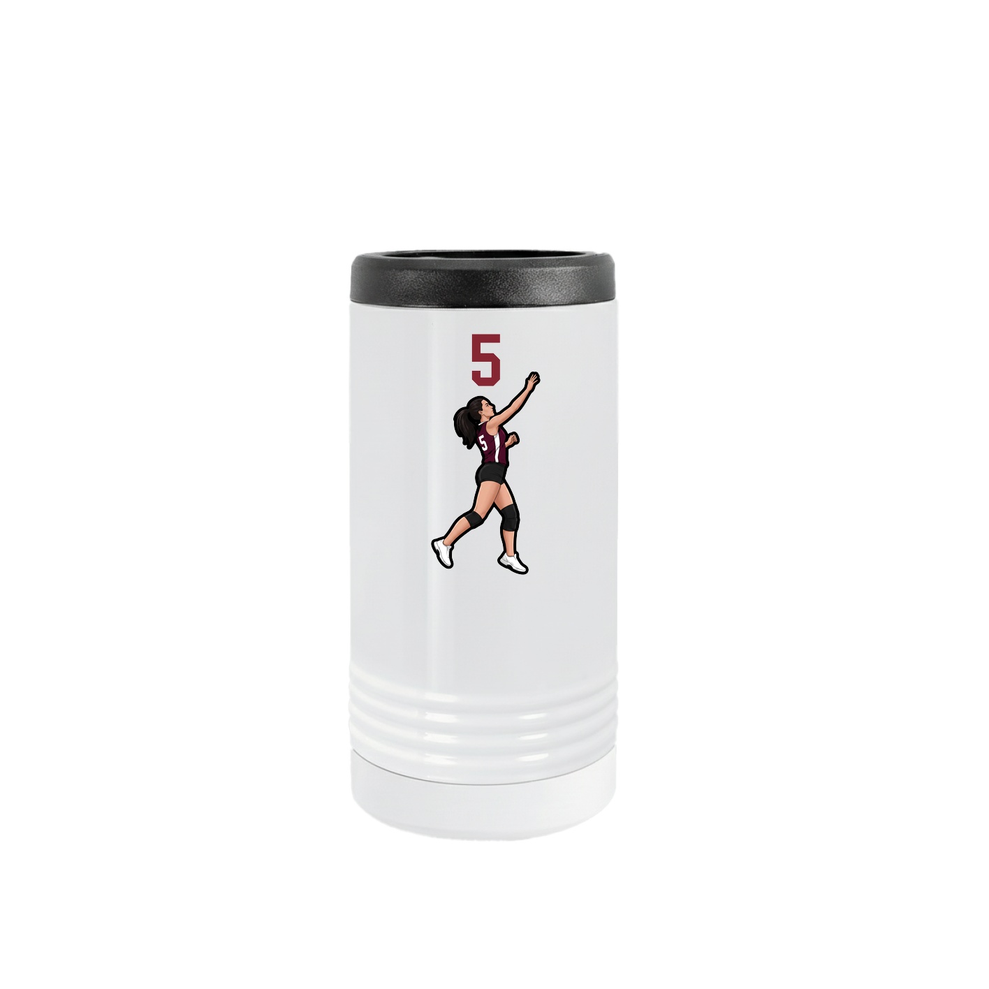 Slim Beverage Holder — Number Top in White