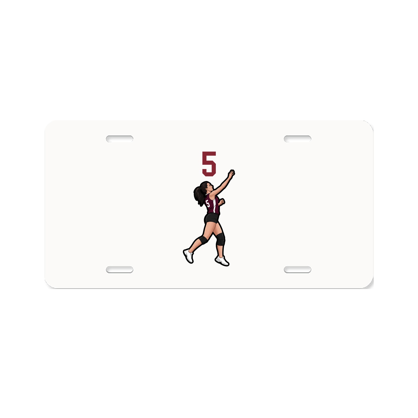 License Plate — Number Top in Classic