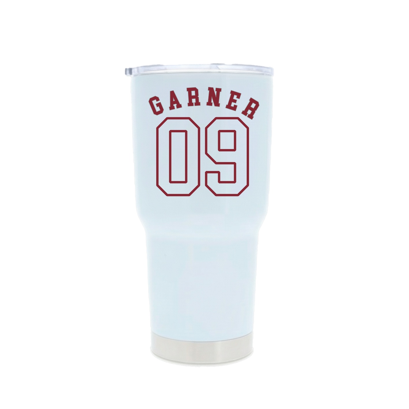 30oz Stainless Steel Tumbler — Shirsey Arch in White