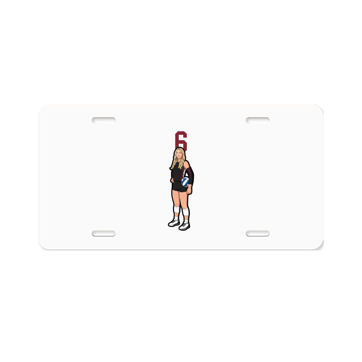 License Plate — Number Top in Classic