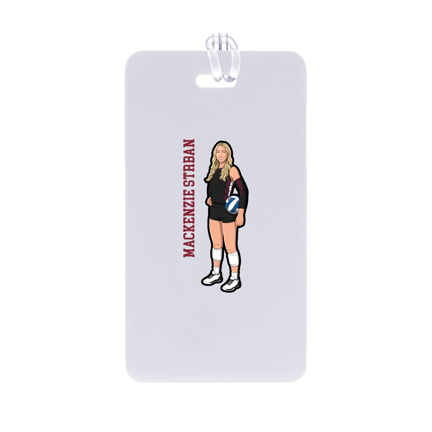 Bag Tag — Name Vertical in Classic