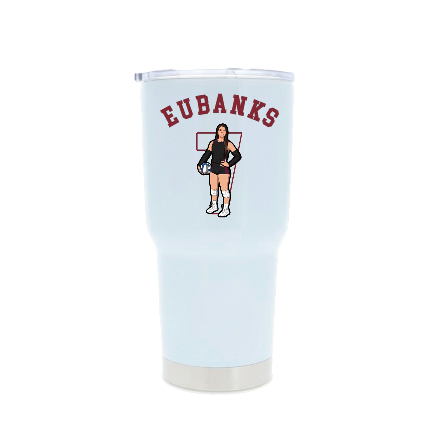 30oz Stainless Steel Tumbler — Shirsey Arch in White