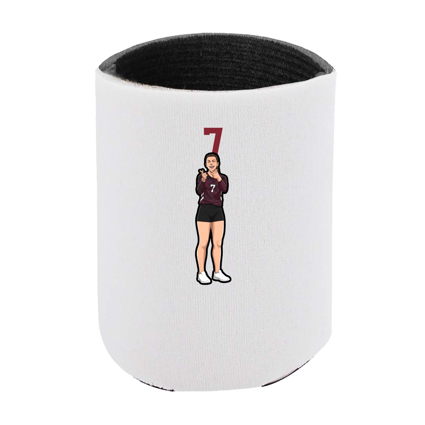 Can Holder — Number Top in White