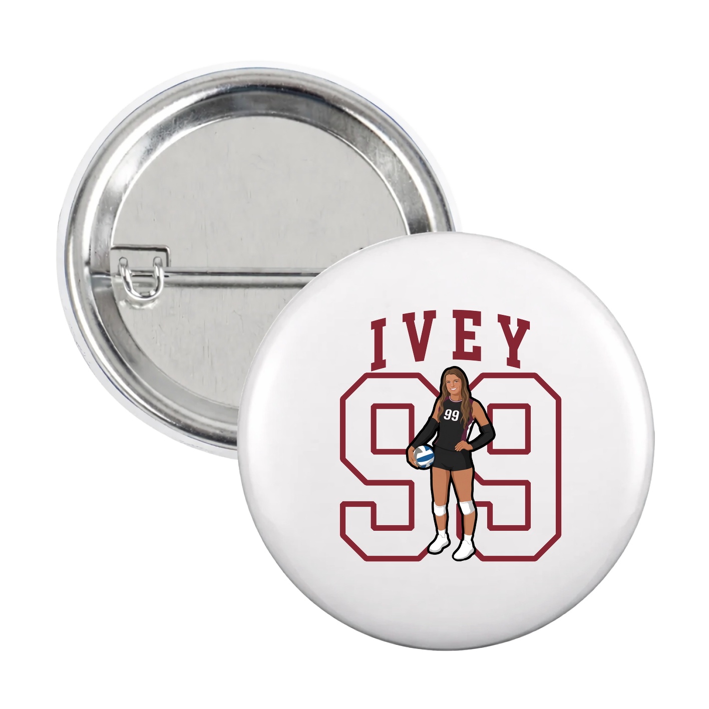 Game Day Button — Shirsey in White