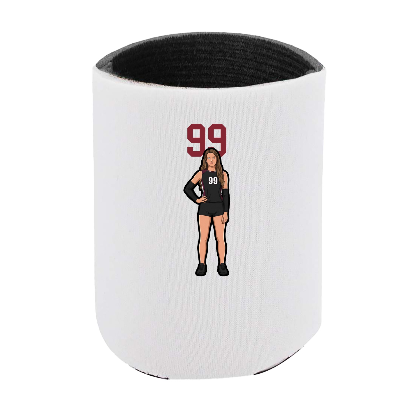 Can Holder — Number Top in White