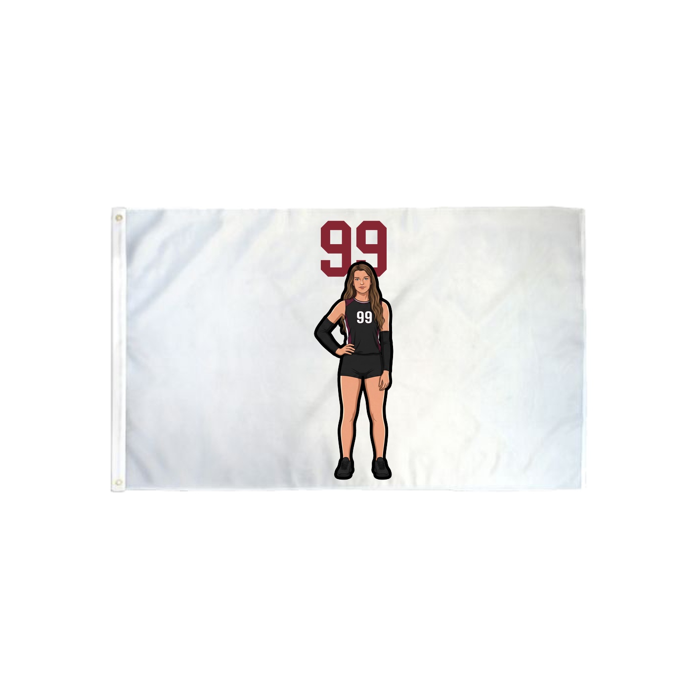 3x5 Flag — Number Top in Classic