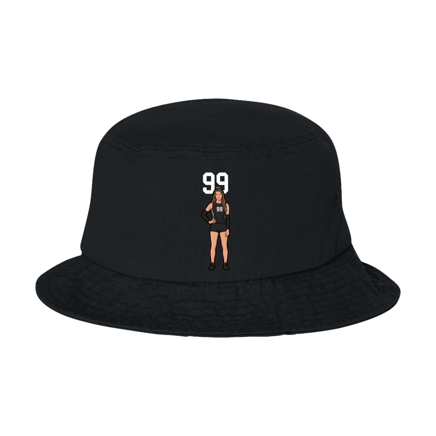 Bucket Cap — Number Top in Black