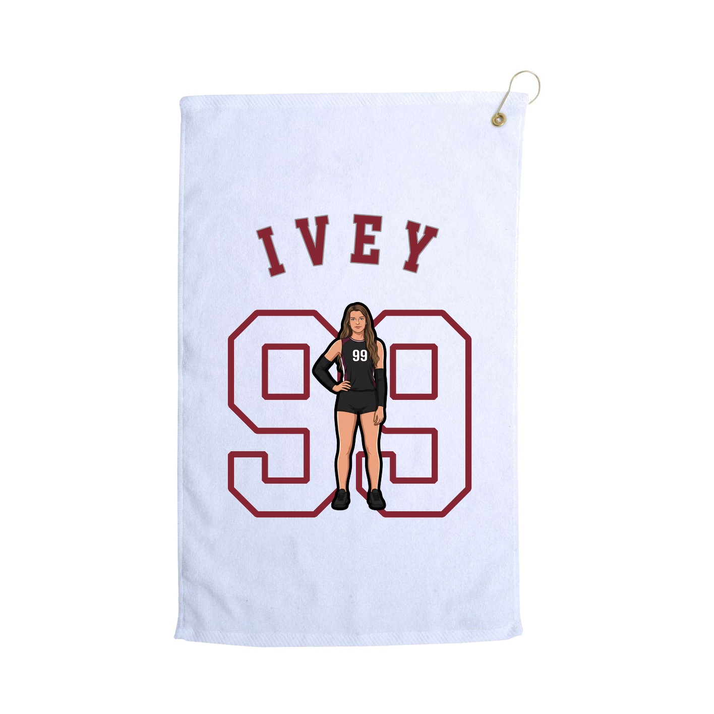 Golf Towel — Shirsey Arch in White