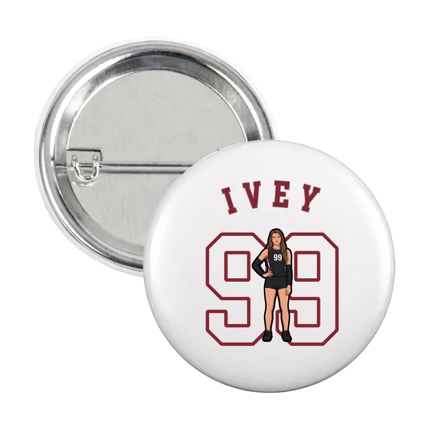 Game Day Button — Shirsey Arch in White