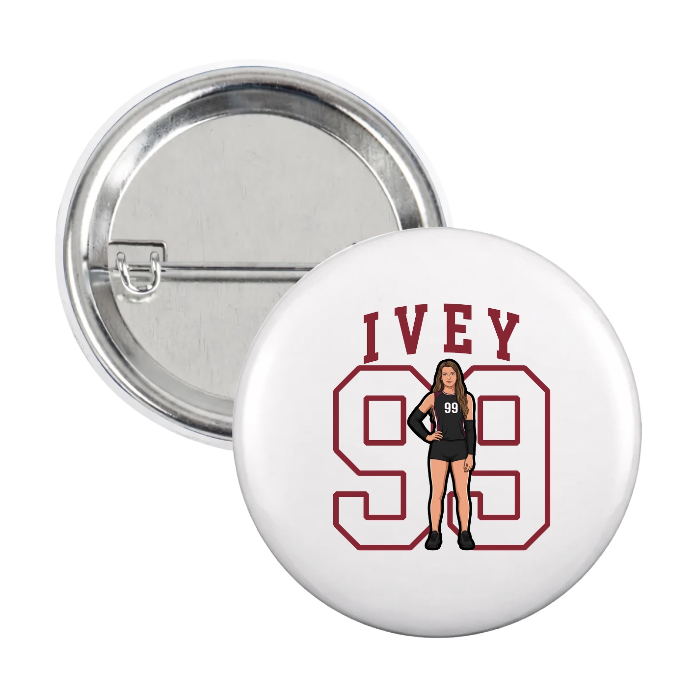 Game Day Button — Shirsey in White