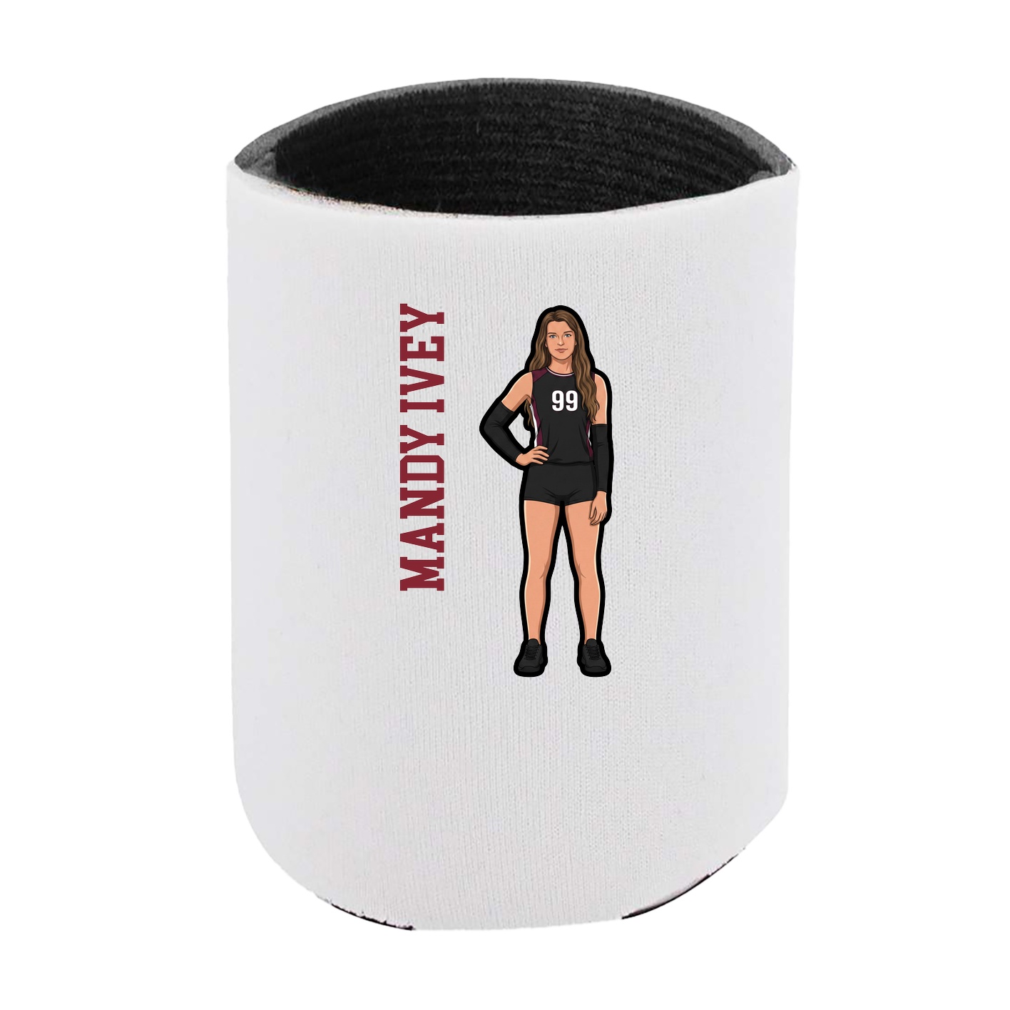 Can Holder — Name Vertical in White