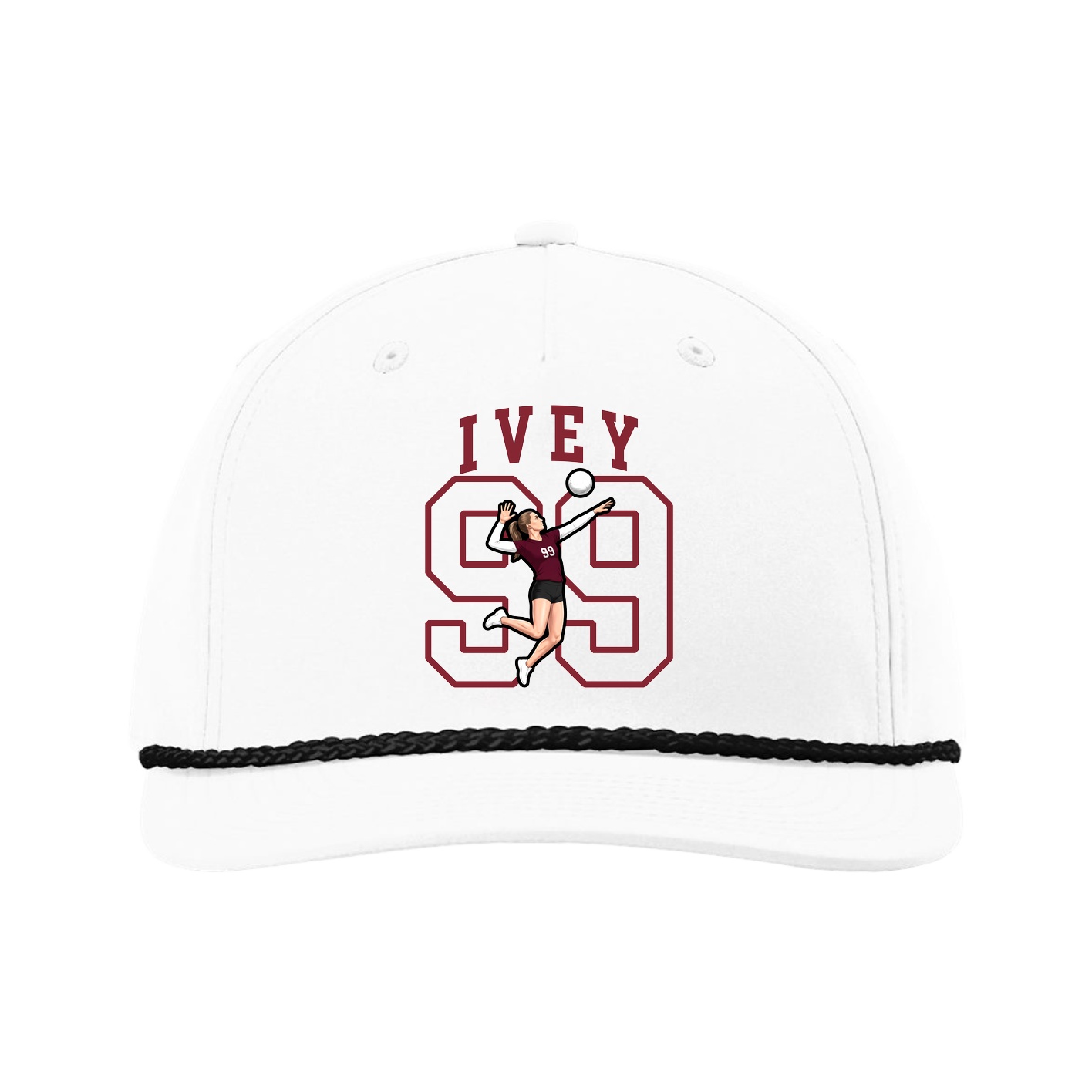 Five-Panel Classic Rope Cap — Shirsey in White