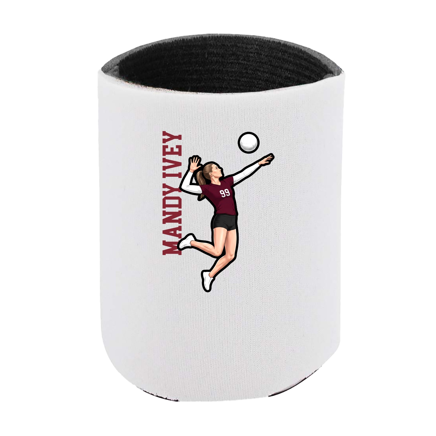 Can Holder — Name Vertical in White