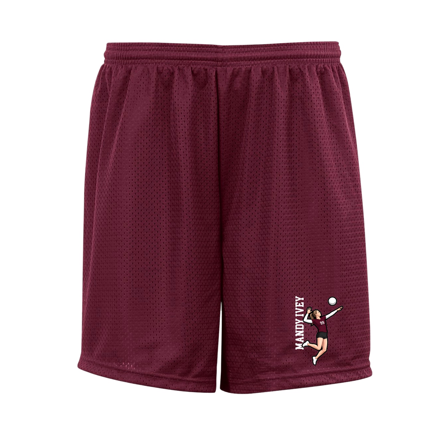 Shorts — Name Vertical in Cardinal