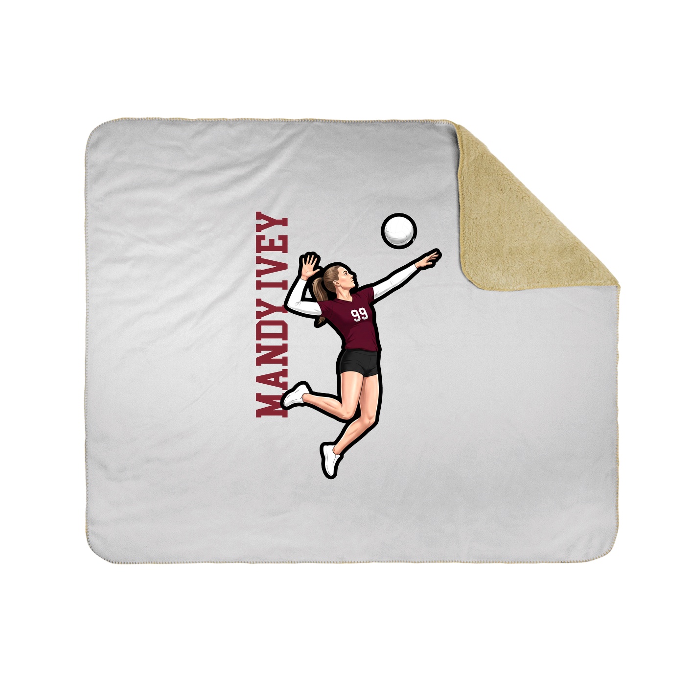 50x60 Sherpa Lined Throw Blanket