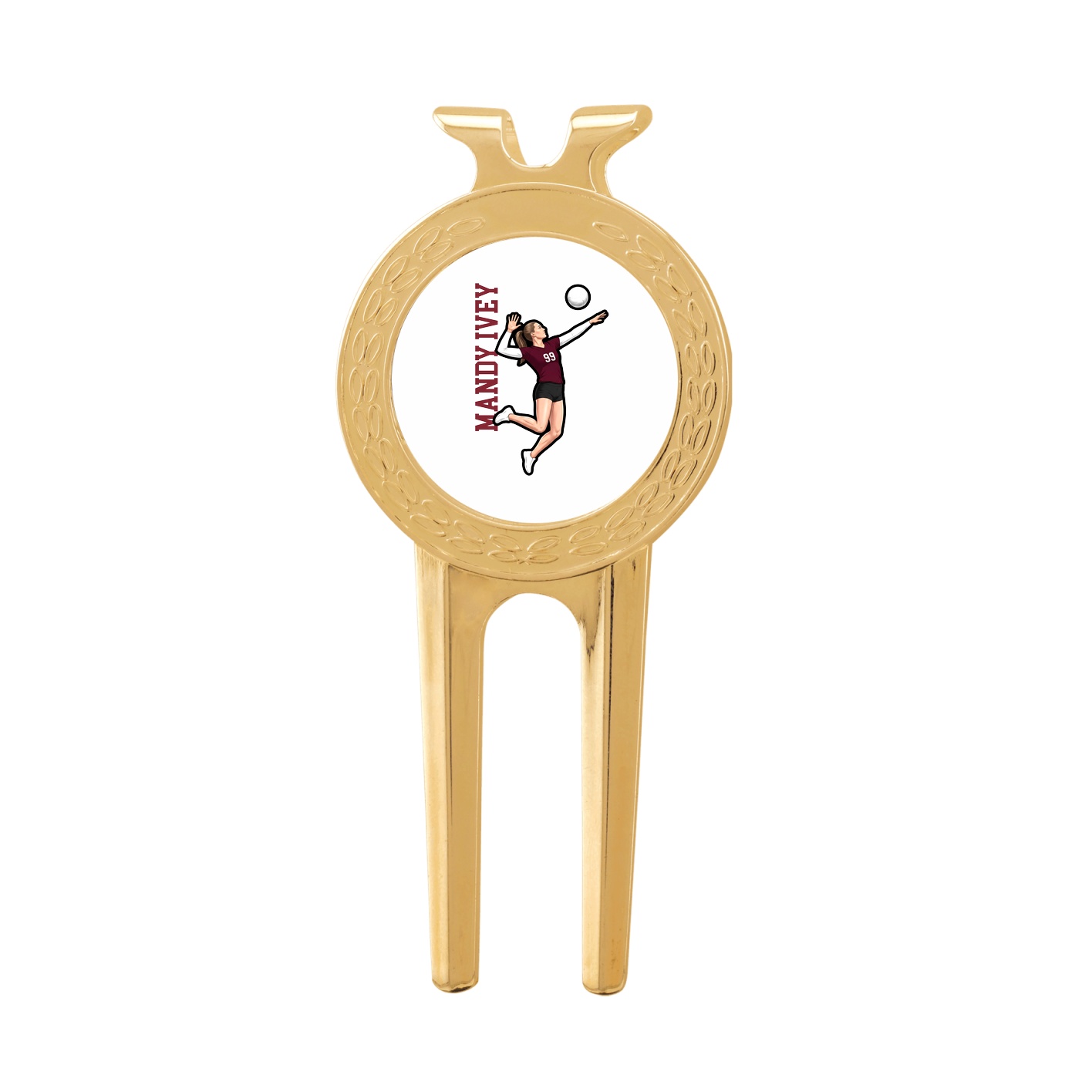 Divot Tool with Ball Marker — Name Vertical in Classic