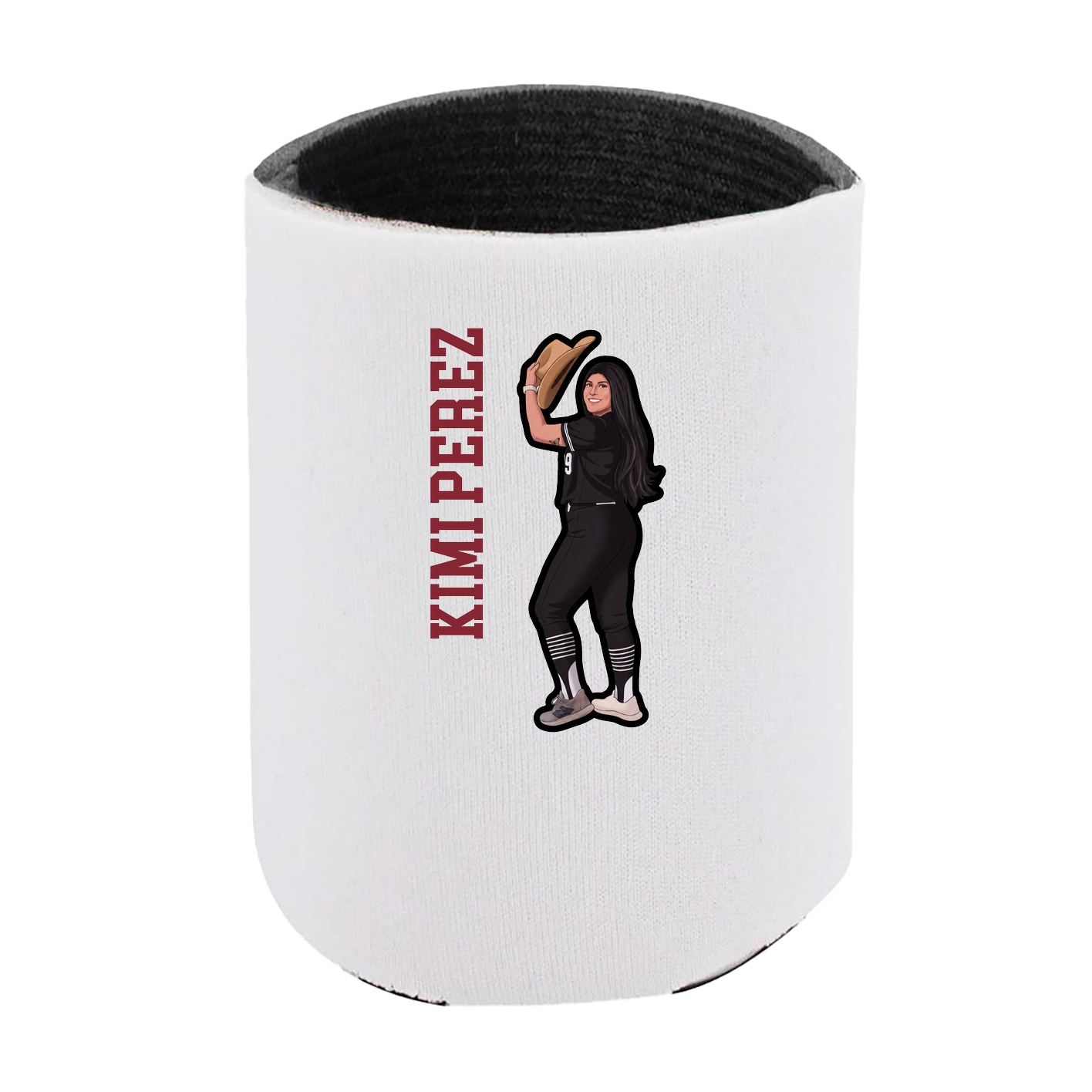 Can Holder — Name Vertical in White