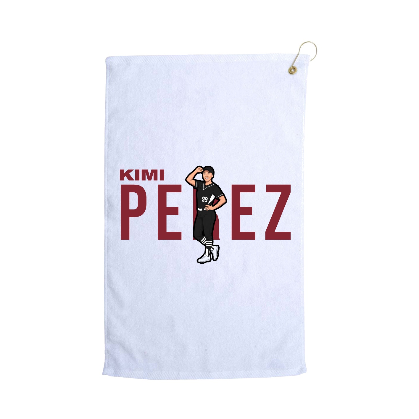 Golf Towel — Player Name in White