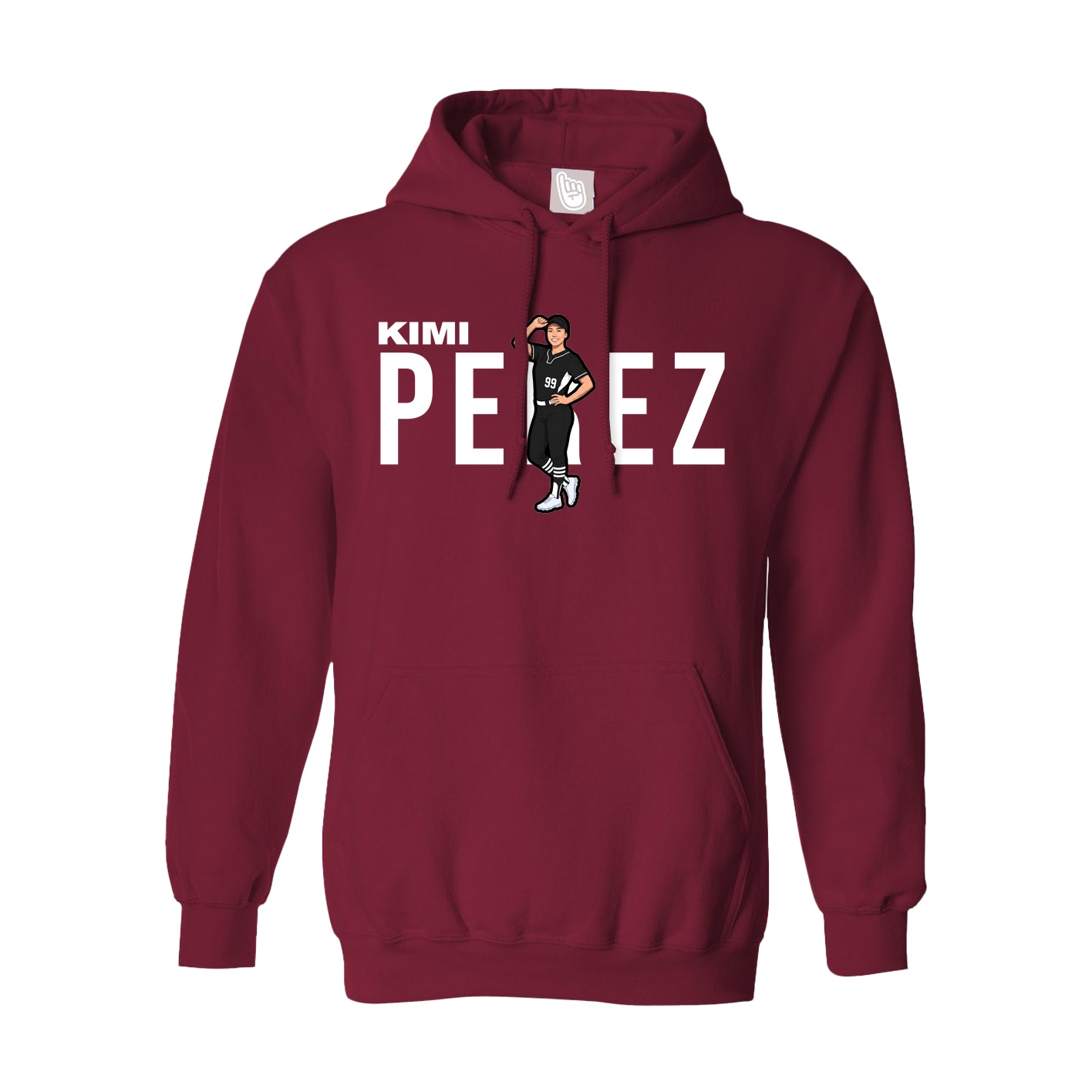 Hoodie — Player Name in Cardinal