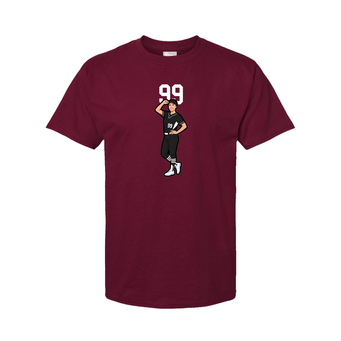 Tee — Number Top in Cardinal