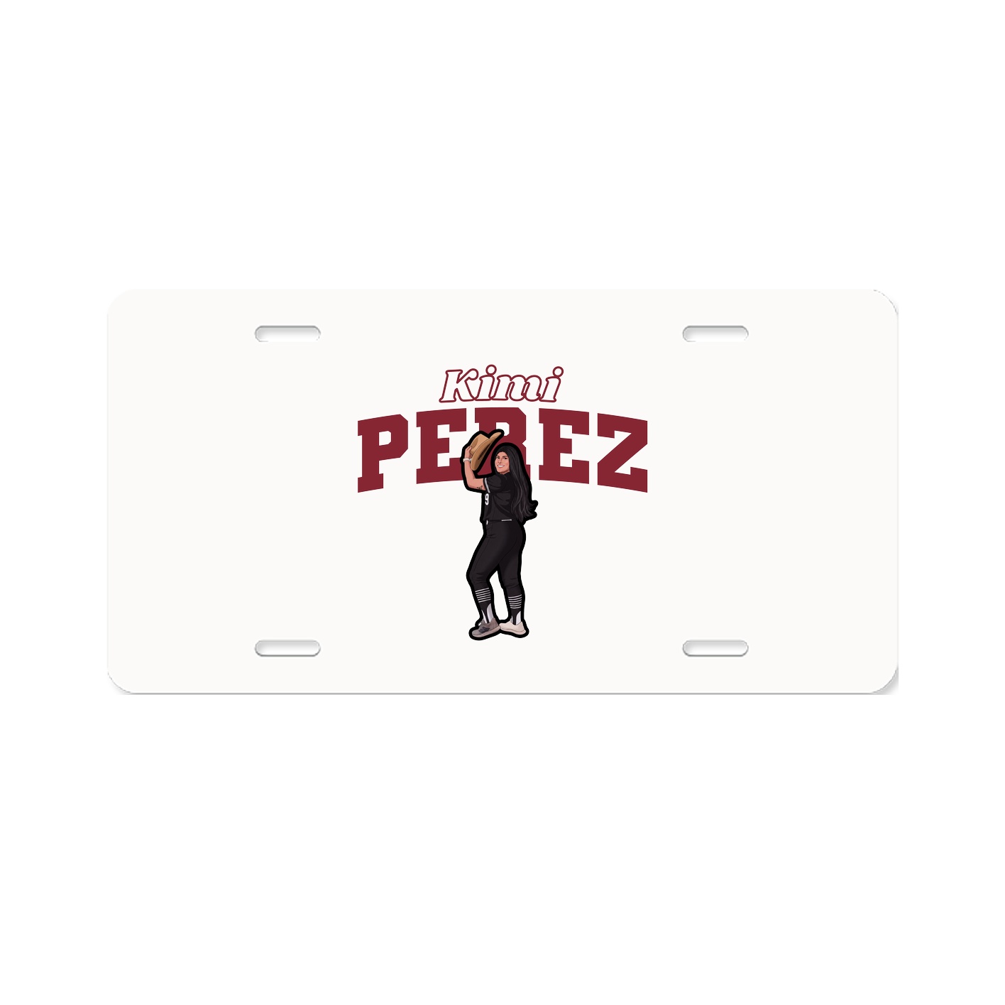 License Plate — Name Arch in Classic