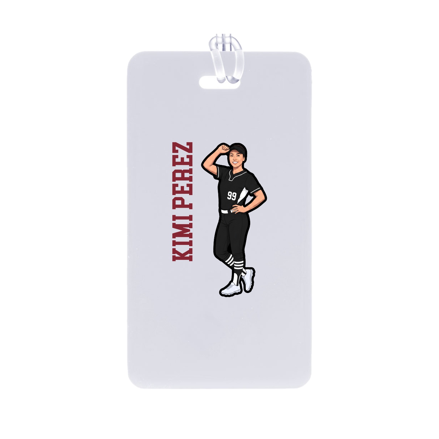 Bag Tag — Name Vertical in Classic