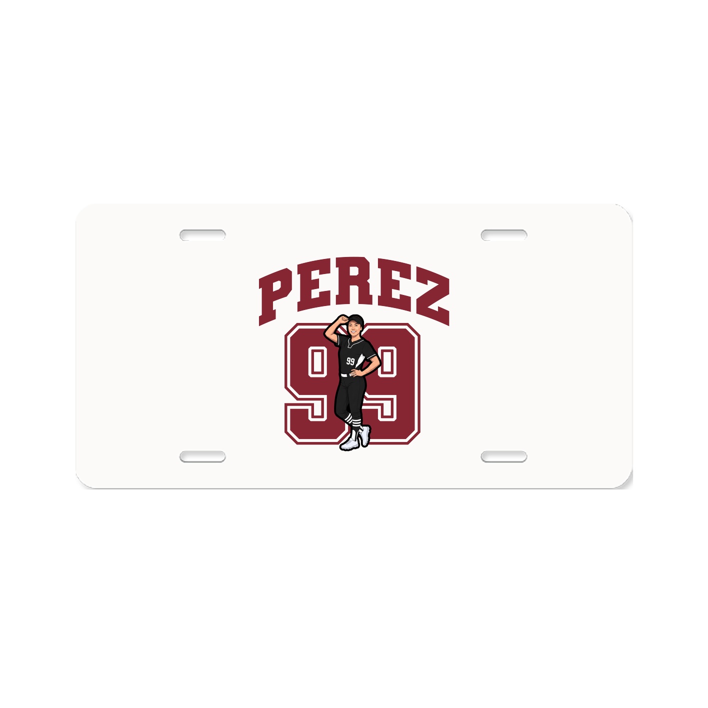 License Plate — Number in Classic