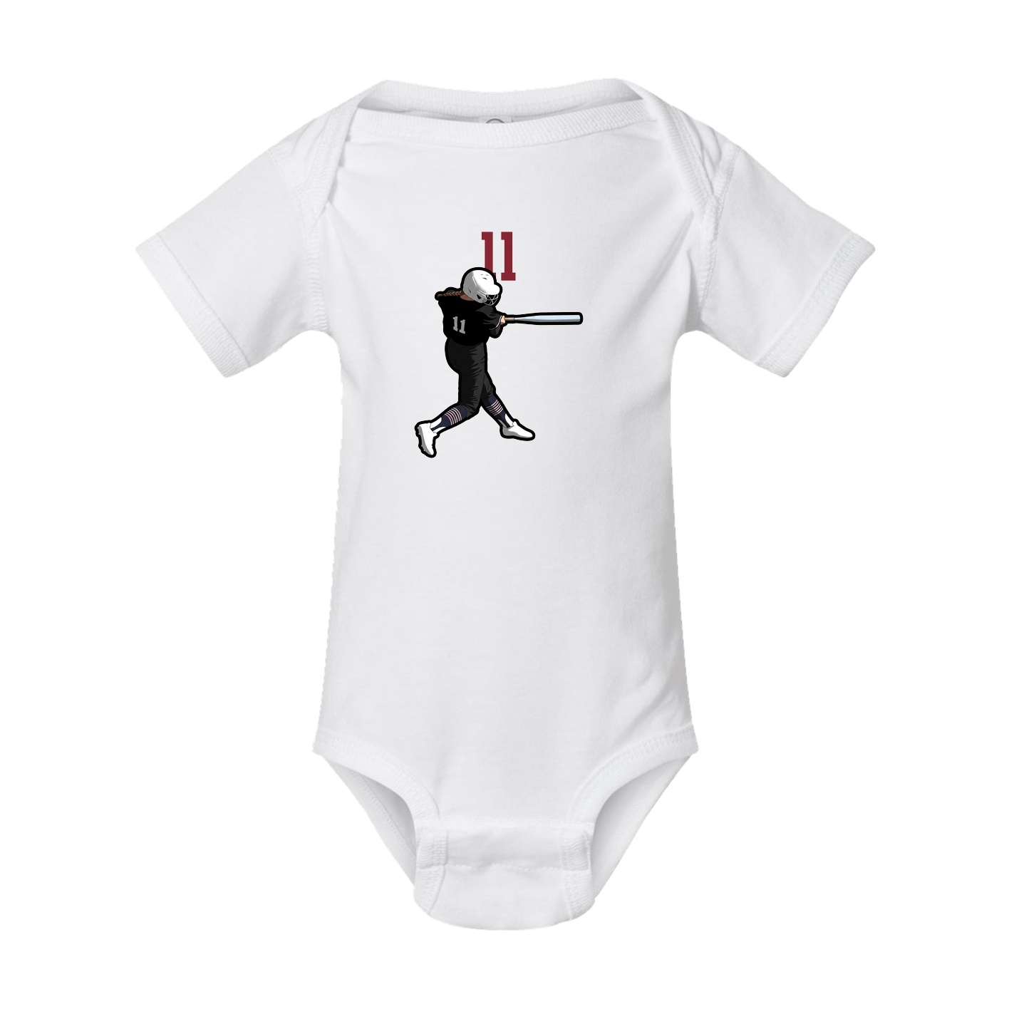 Baby Onesie — Number Top in White