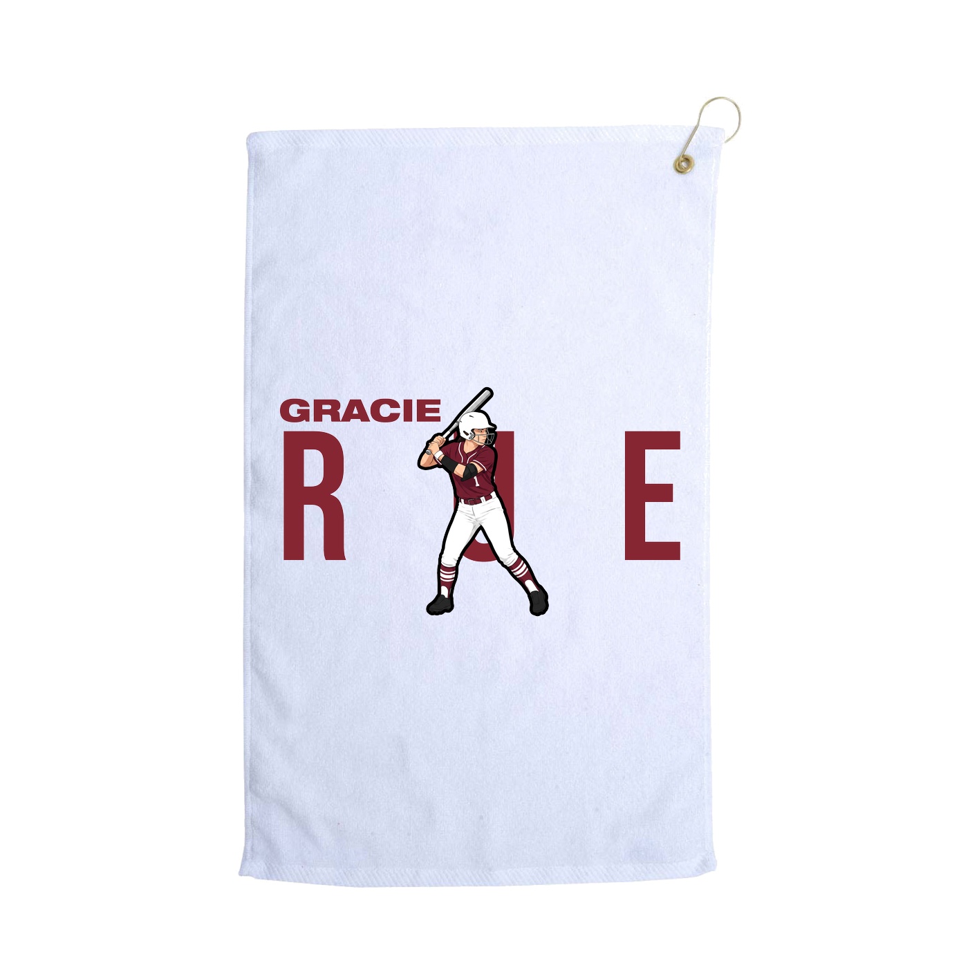 Golf Towel — Player Name in White