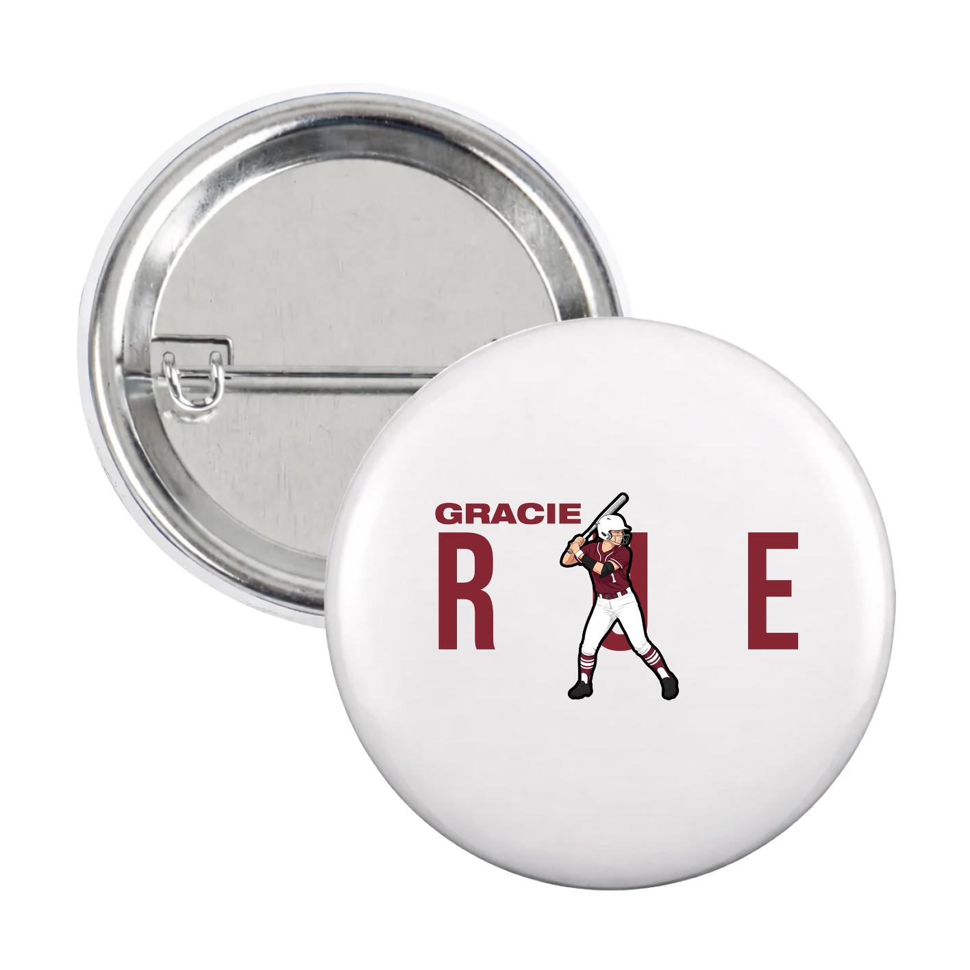 Game Day Button — Player Name in White