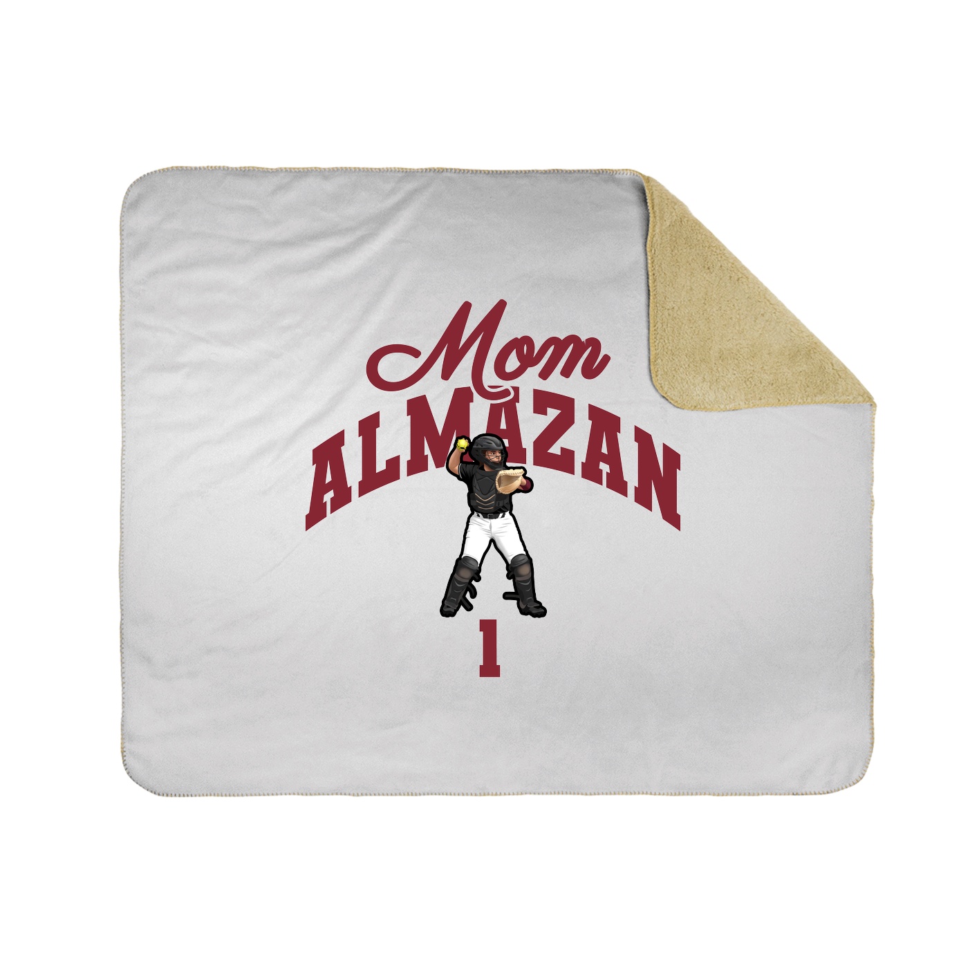 Throw Blanket — Mothers Day Arch in White