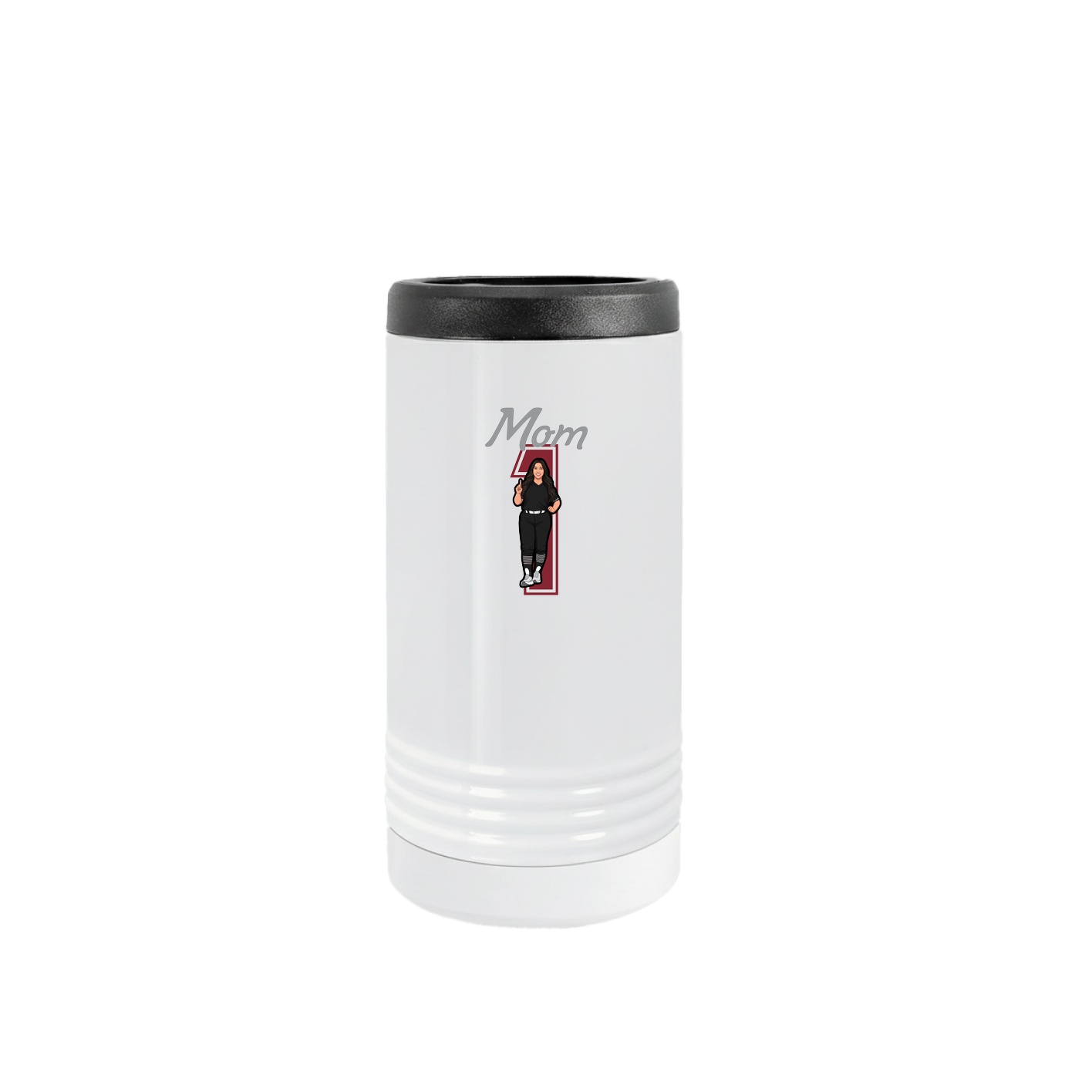 Slim Beverage Holder — Mothers Day Shirsey in White