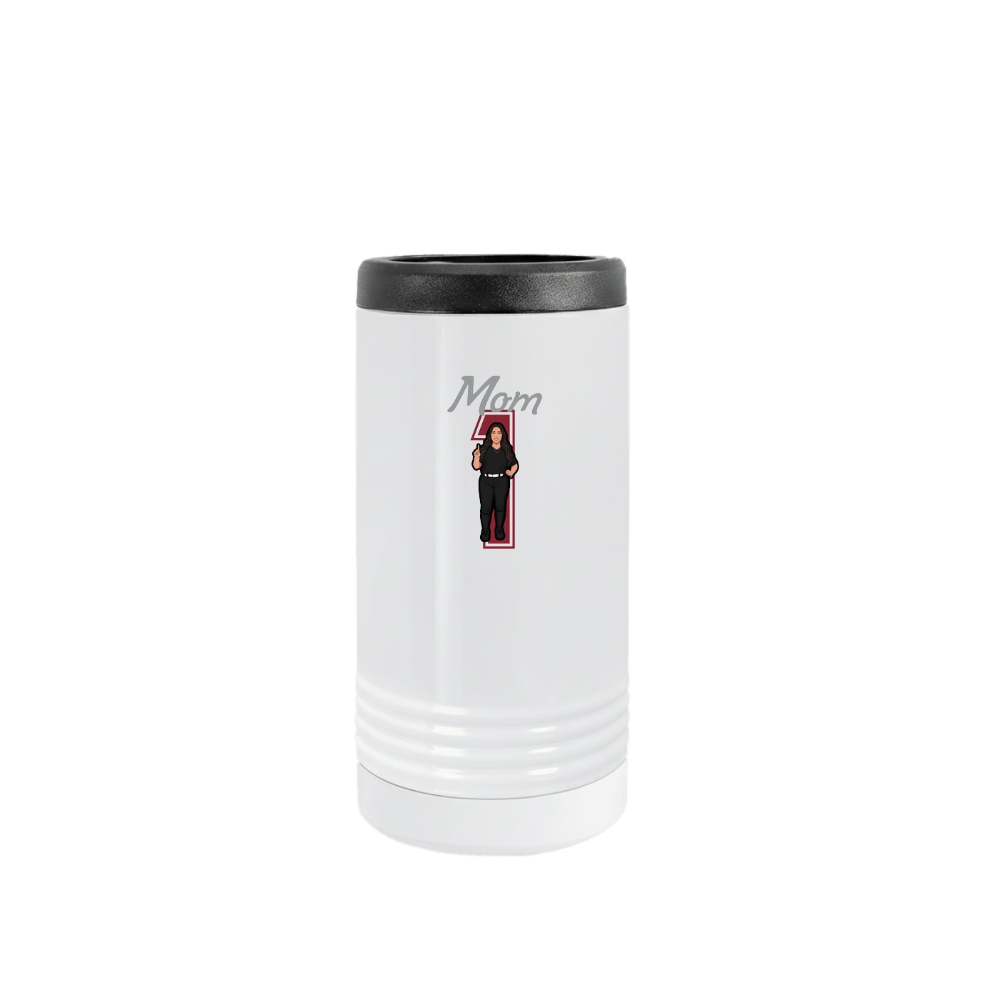 Slim Beverage Holder — Mothers Day Shirsey in White