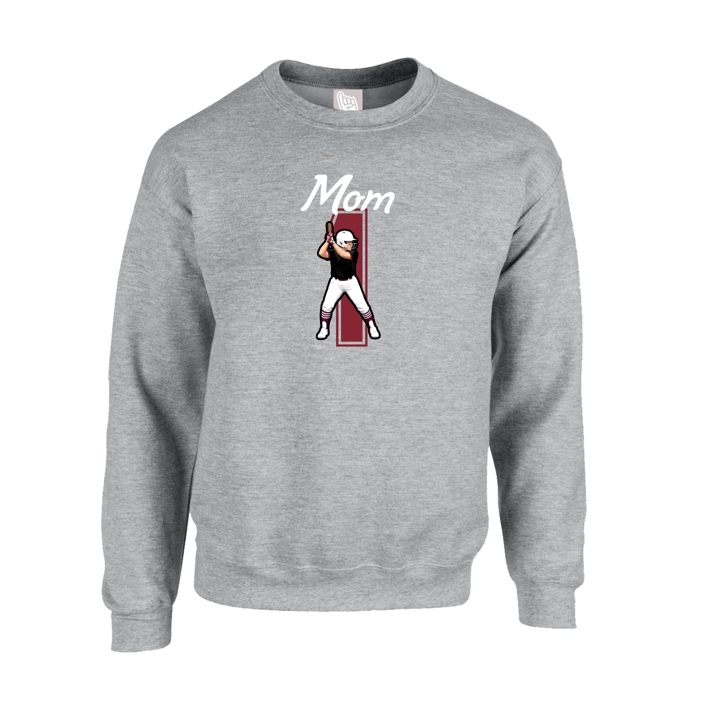 Fleece Crew — Mothers Day Shirsey in Grey