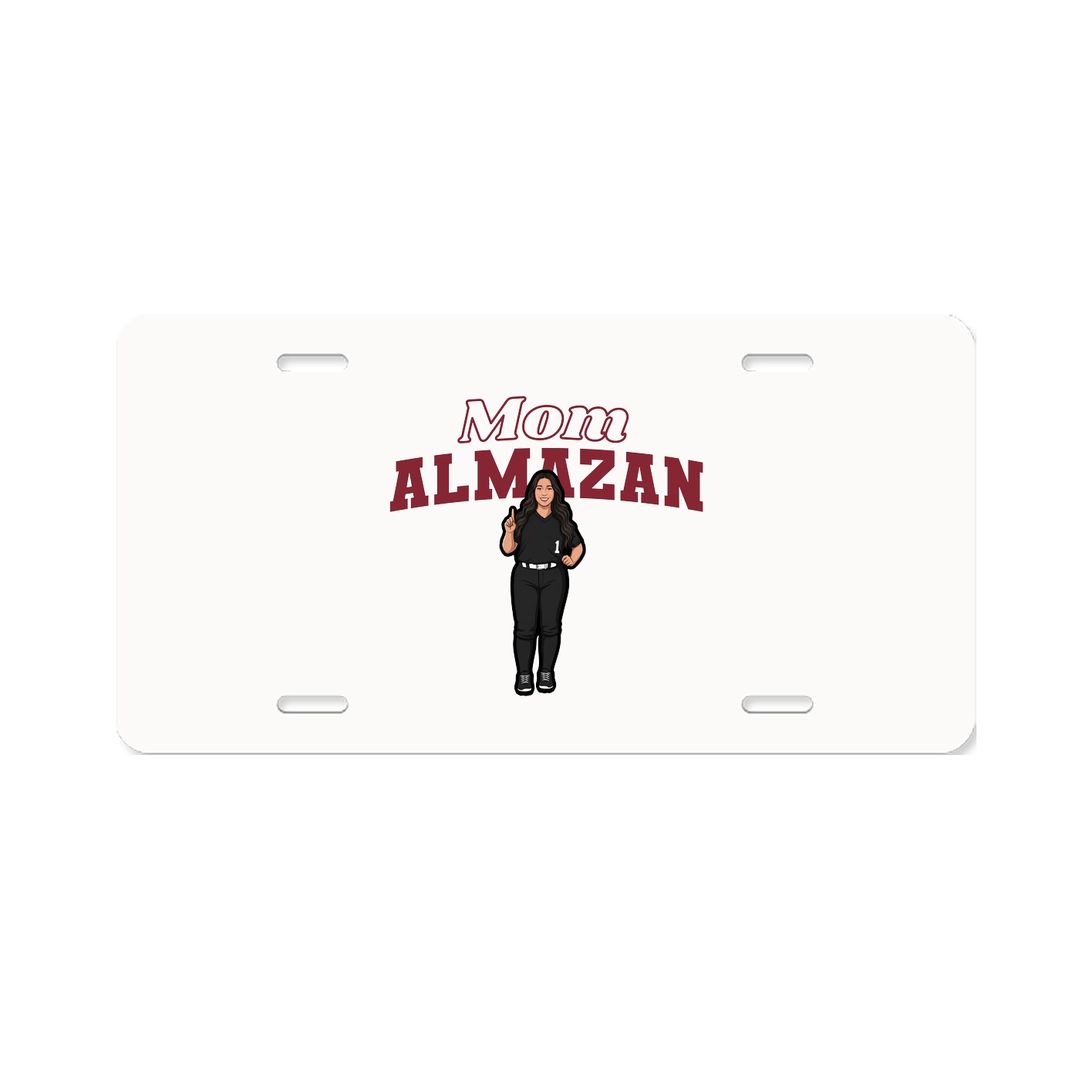 License Plate — Mothers Day Block in Classic