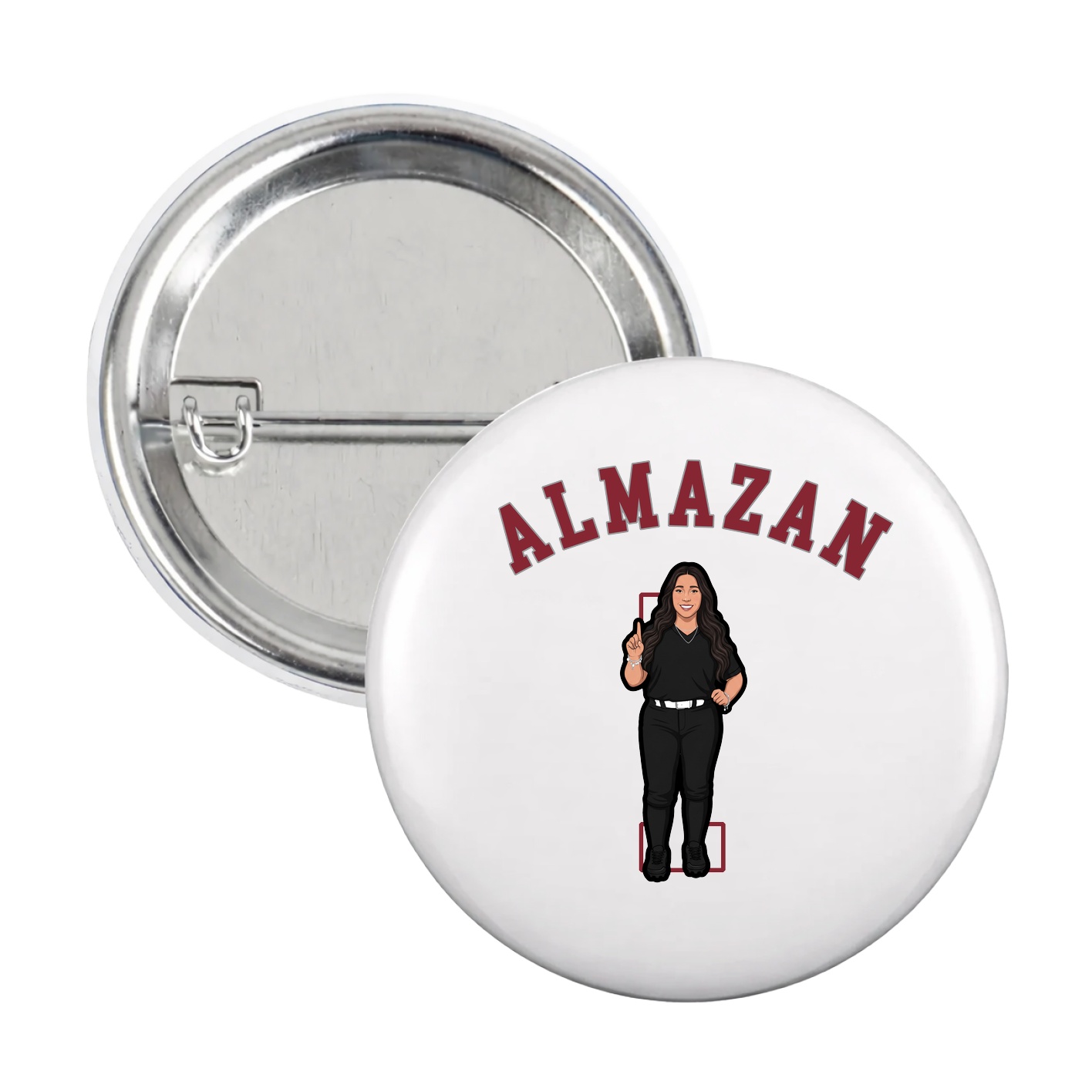 Game Day Button — Shirsey Arch in White