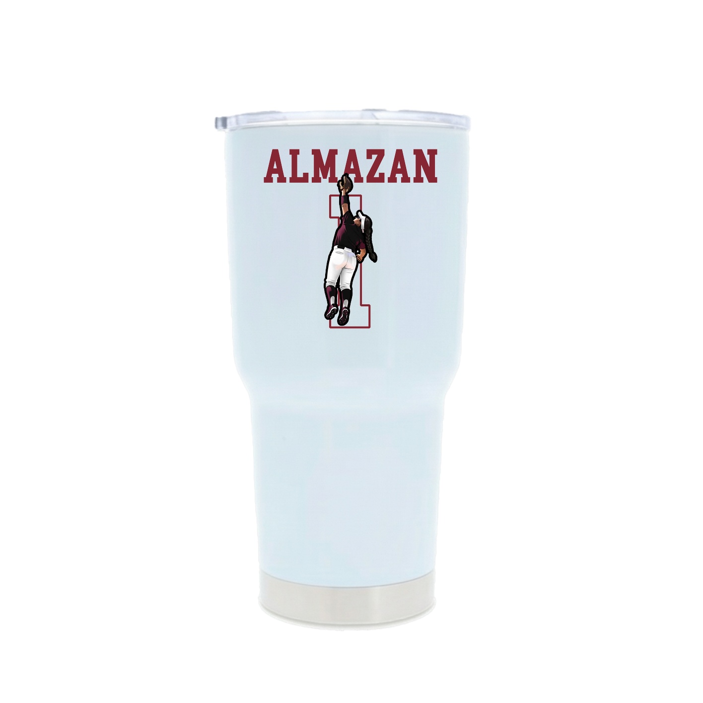 30oz Stainless Steel Tumbler — Shirsey in White
