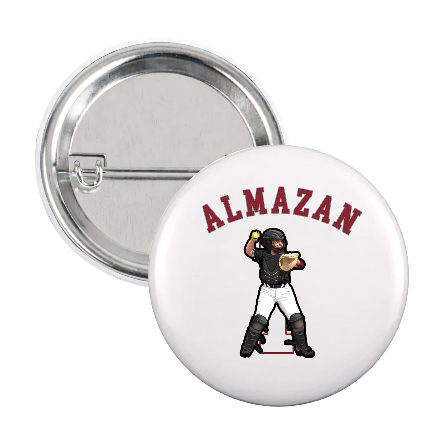 Game Day Button — Shirsey Arch in White