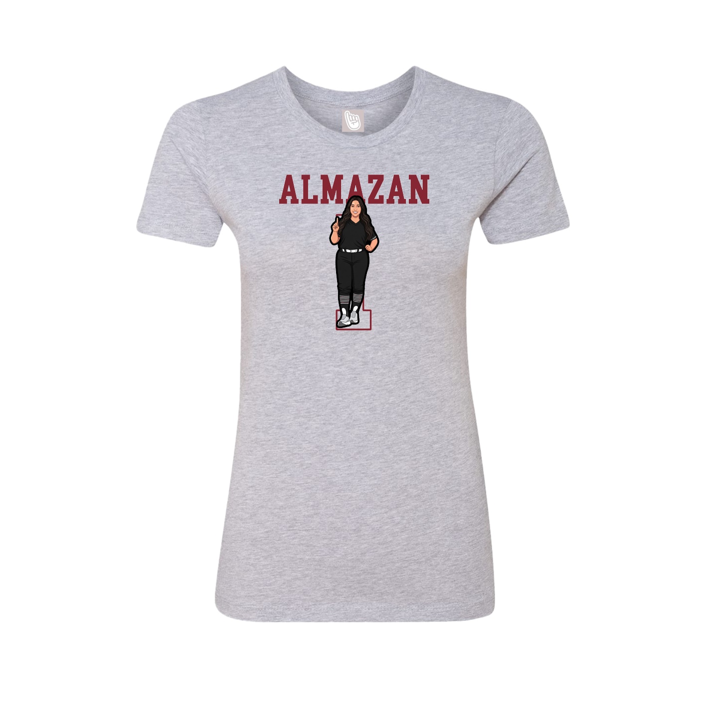 Fitted Women's Tee — Shirsey in Grey