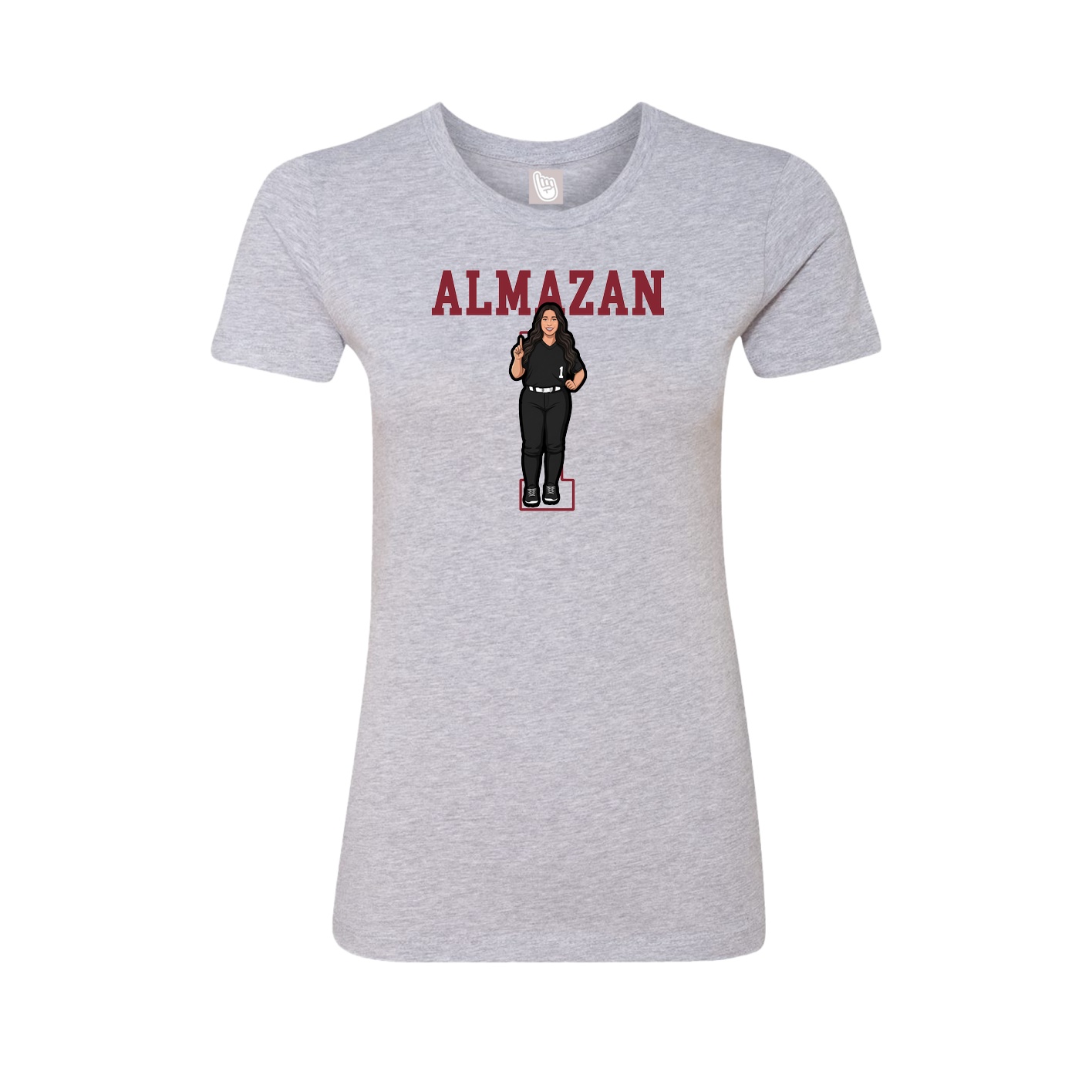 Fitted Women's Tee — Shirsey in Grey