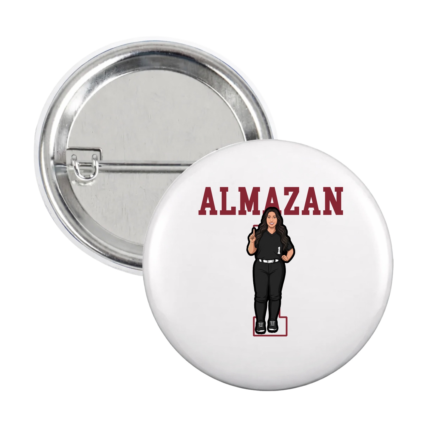 Game Day Button — Shirsey in White