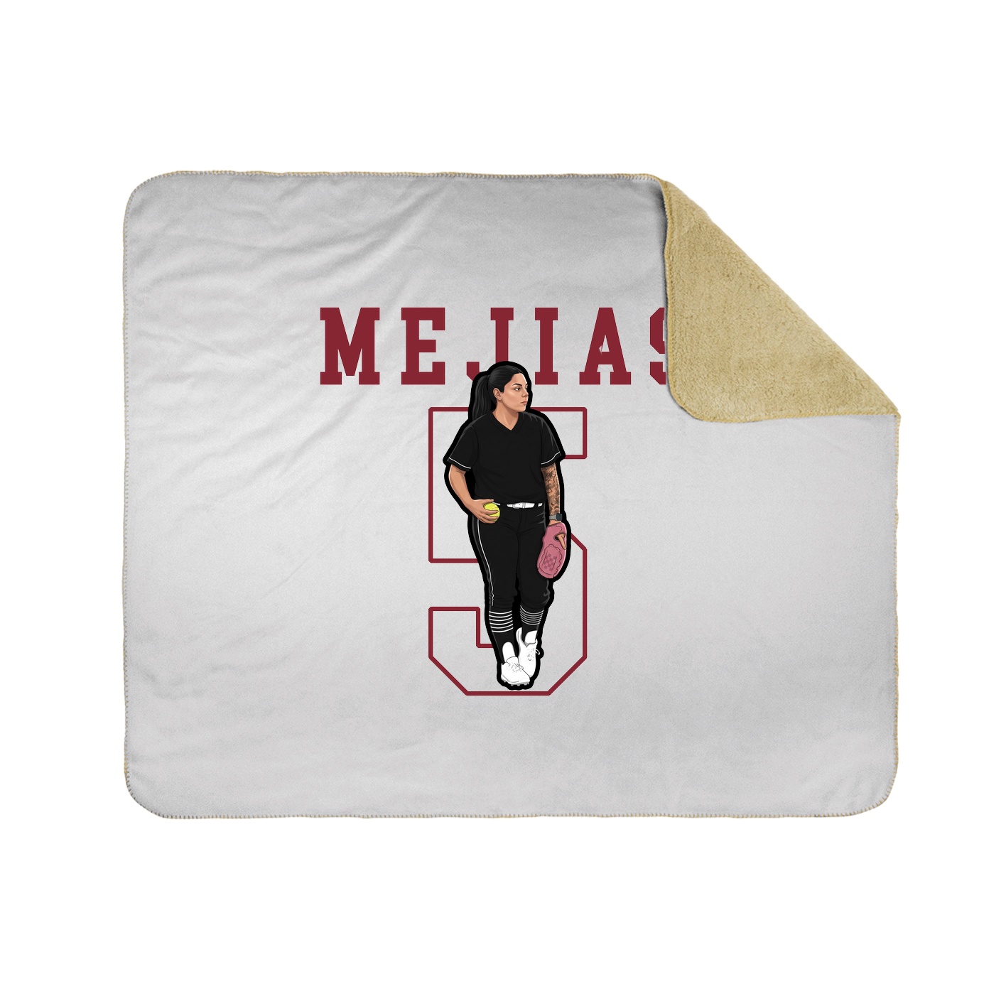 Throw Blanket — Shirsey in White