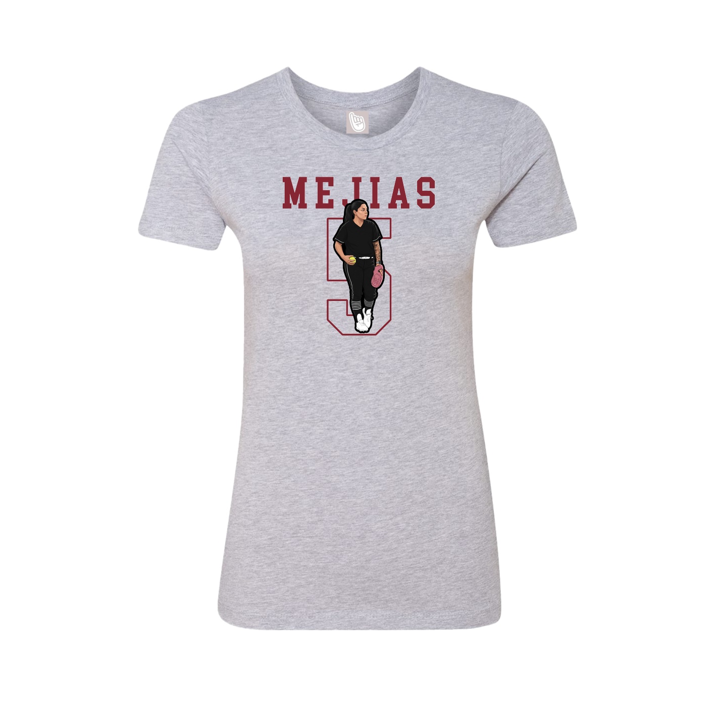 Fitted Women's Tee — Shirsey in Grey