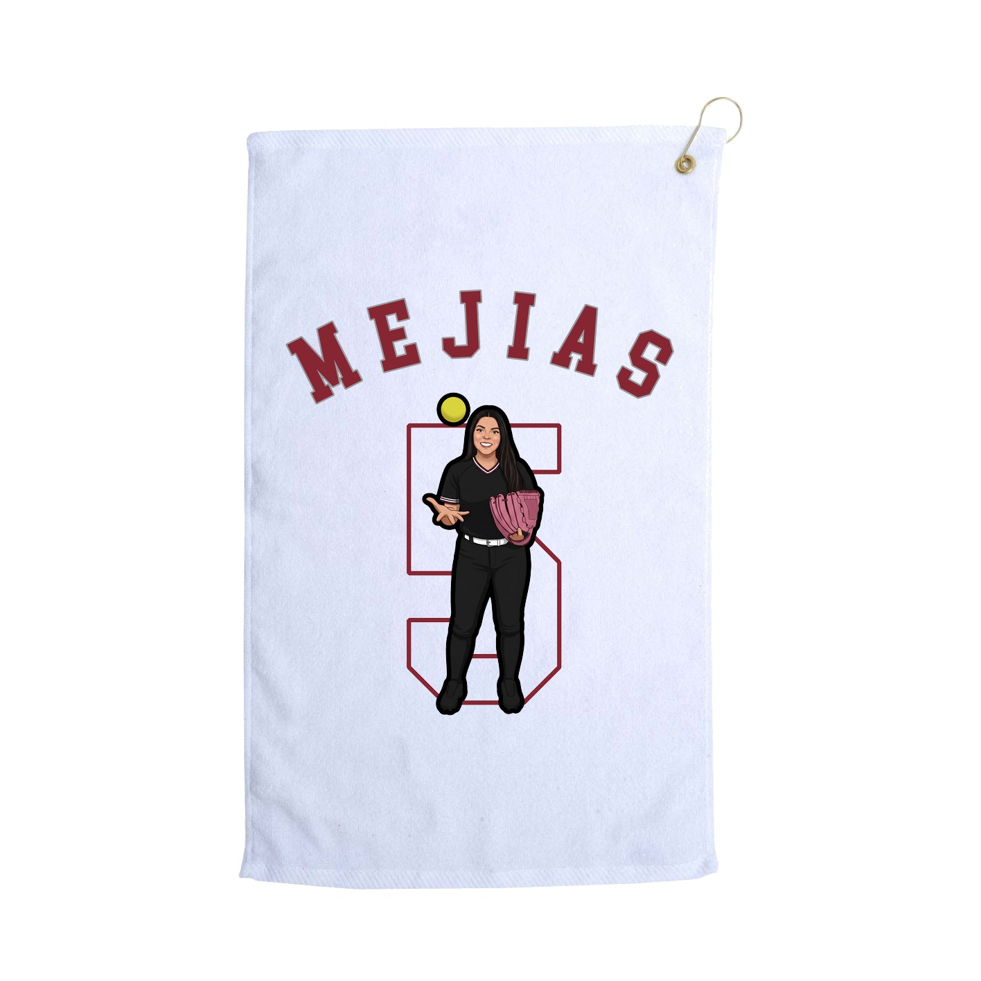 Golf Towel — Shirsey Arch in White